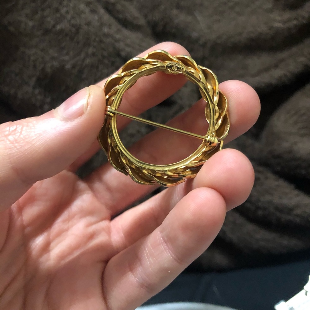 NWOT Vintage Danecraft Gold Brooch - Picture 5 of 5